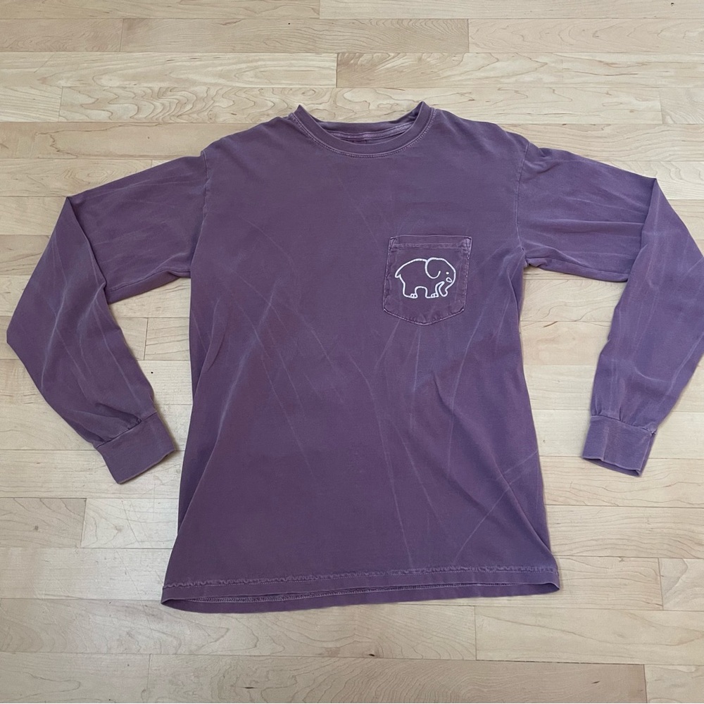 Ivory Ella Long Sleeve Shirt Purple Small